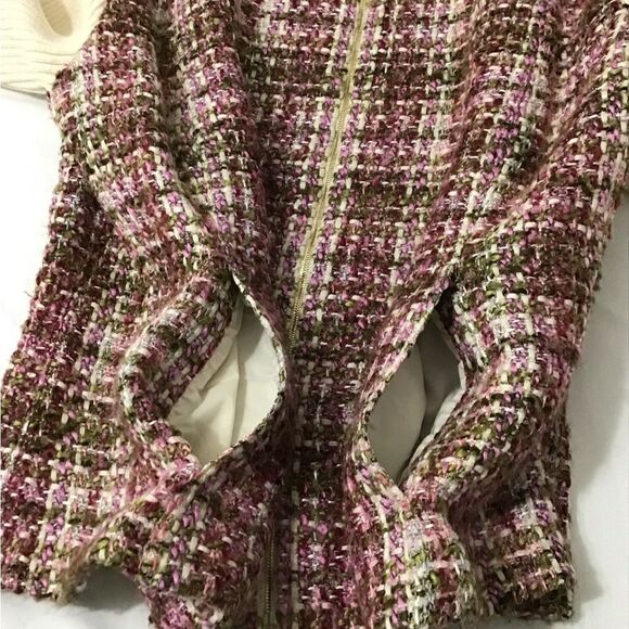 St John Sport By Marie Gray Tweed Knit Sweater Jacket Size XL - Picture 15 of 16